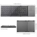 B033 Foldable Bluetooth Keyboard with Touchpad (black)